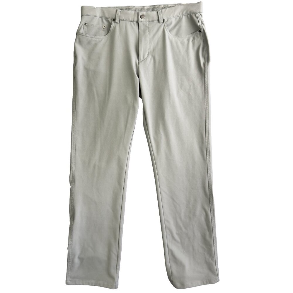 Greg Norman Golf Pants Academia Stretch Chino 34×30 Made in Jordan